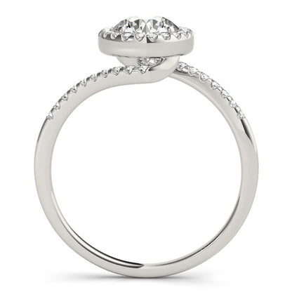 Halo Design Bypass Round Diamond Engagement Ring (5/8 cttw)