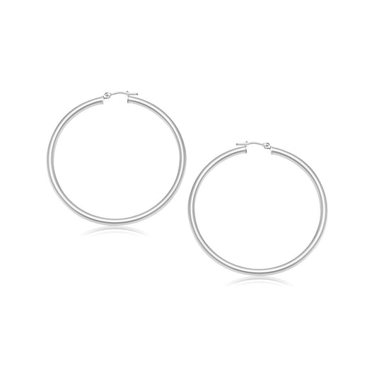 Polished Hoop Earrings (25 mm)