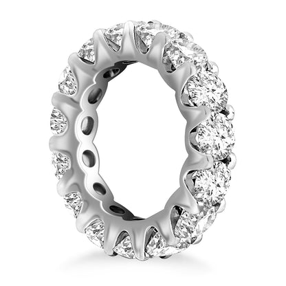 Round Diamond Decorated Eternity Ring