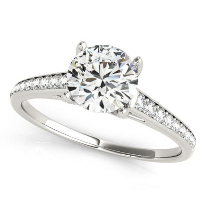 Diamond Engagement Ring With Cathedral Design (1 1/3 cttw)