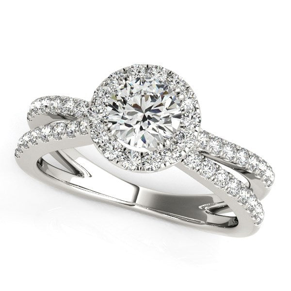 Diamond Engagement Ring with Split Shank Design (1 1/2 cttw)