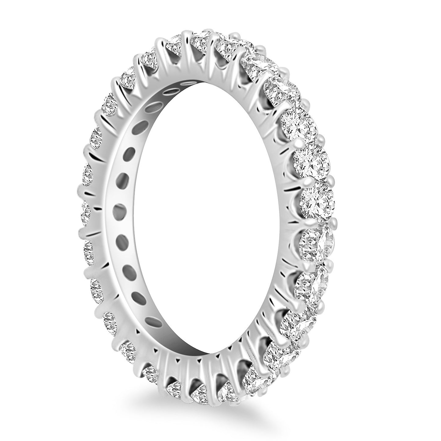 Common Prong Round Diamond Eternity Ring