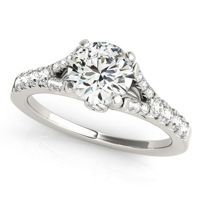 Split Shank Prong Set Diamond Engagement Ring (1 3/8 cttw)