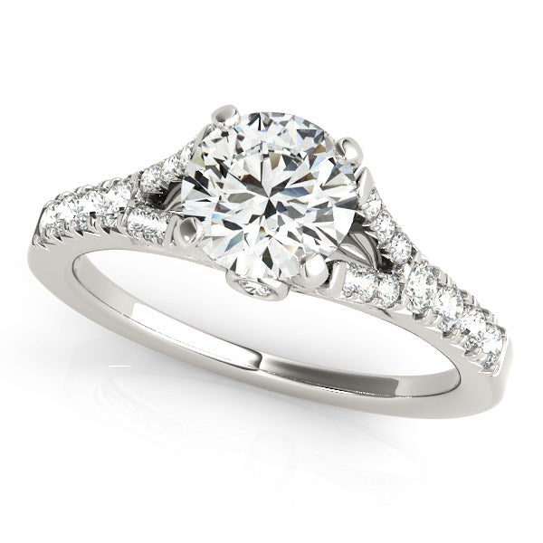 Split Shank Prong Set Diamond Engagement Ring (1 3/8 cttw)