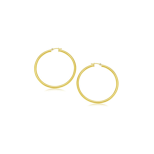 Polished Hoop Earrings (15 mm)