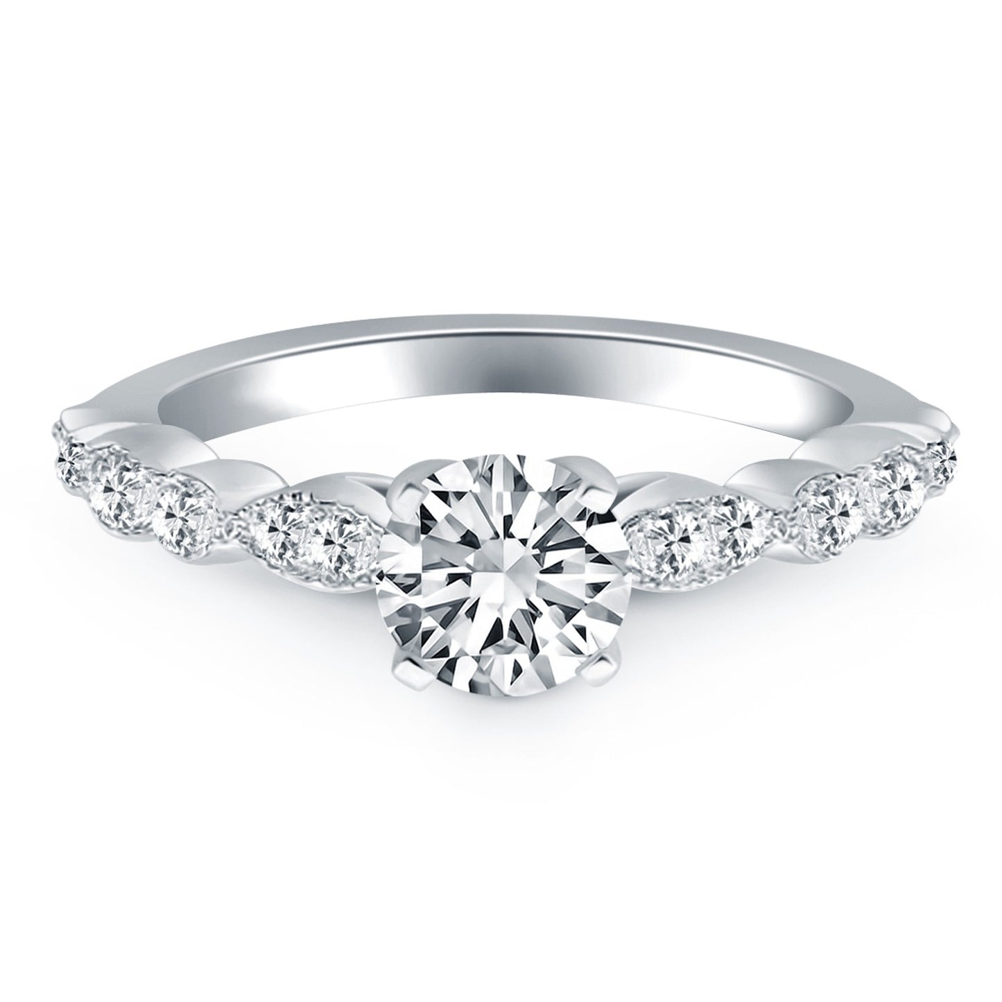 Fancy Shaped Diamond Engagement Ring