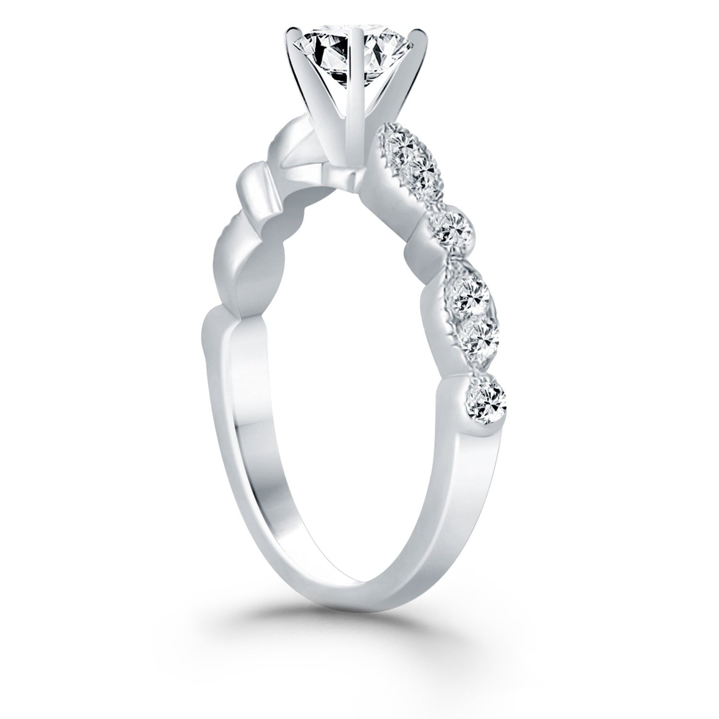 Fancy Shaped Diamond Engagement Ring