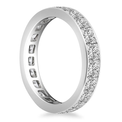 Eternity Ring with Channel Set Princess Cut Diamonds