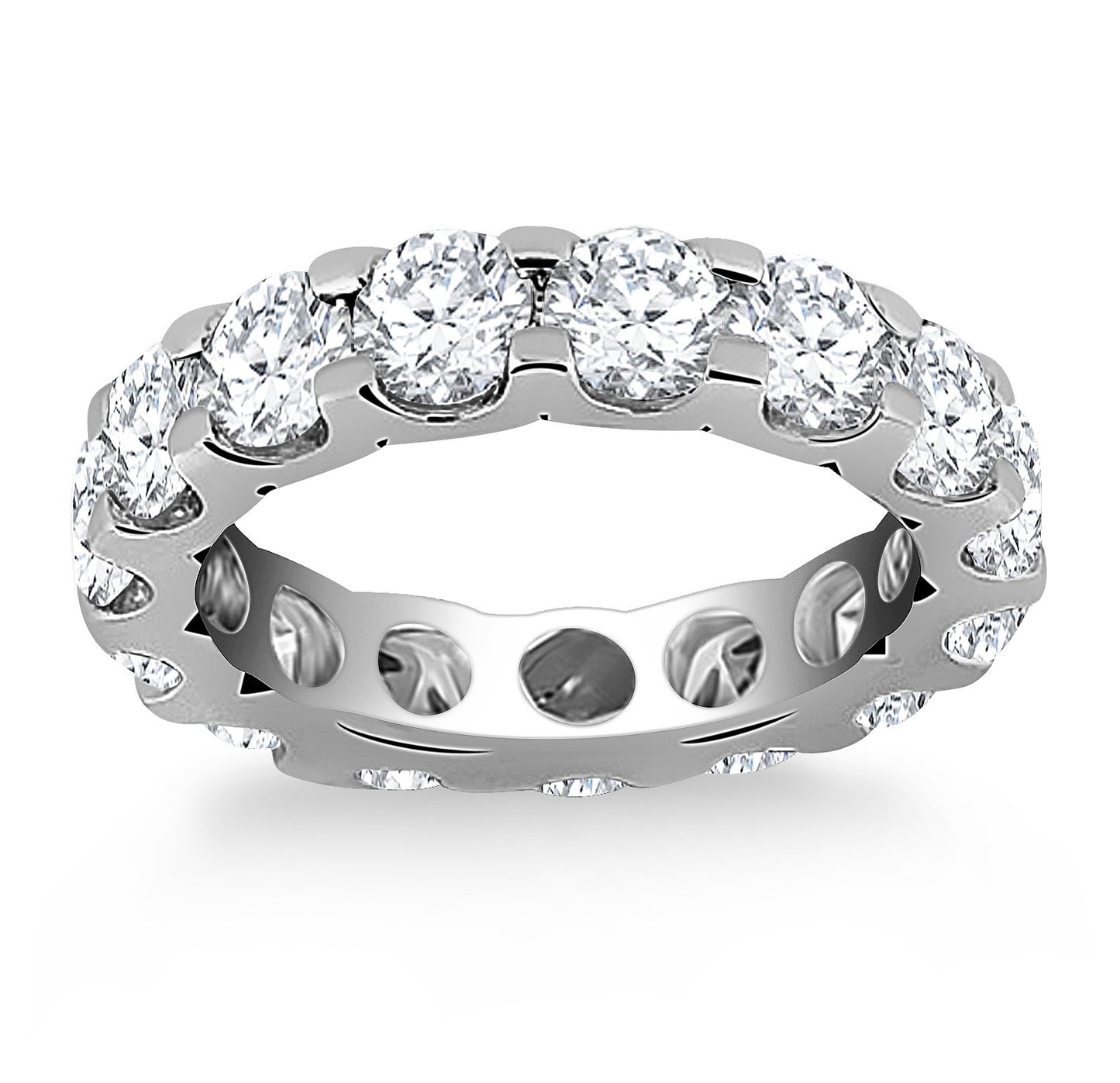 Round Diamond Studded Eternity Ring