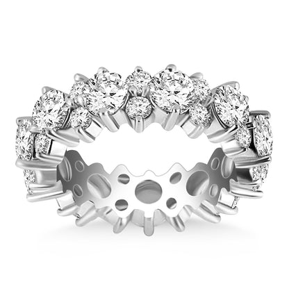 Ornamental Round Diamond Eternity Ring
