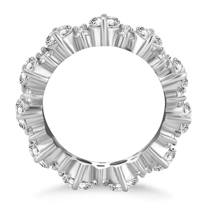 Ornamental Round Diamond Eternity Ring