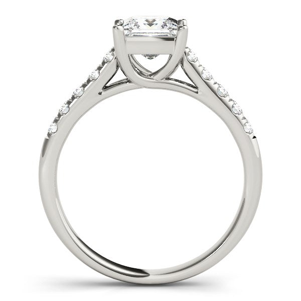 Trellis Set Princess Cut Diamond Engagement Ring (1 1/4 cttw)