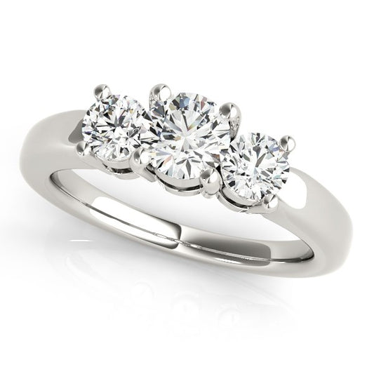 Timeless 3 Stone Round Diamond Engagement Ring (1 cttw)