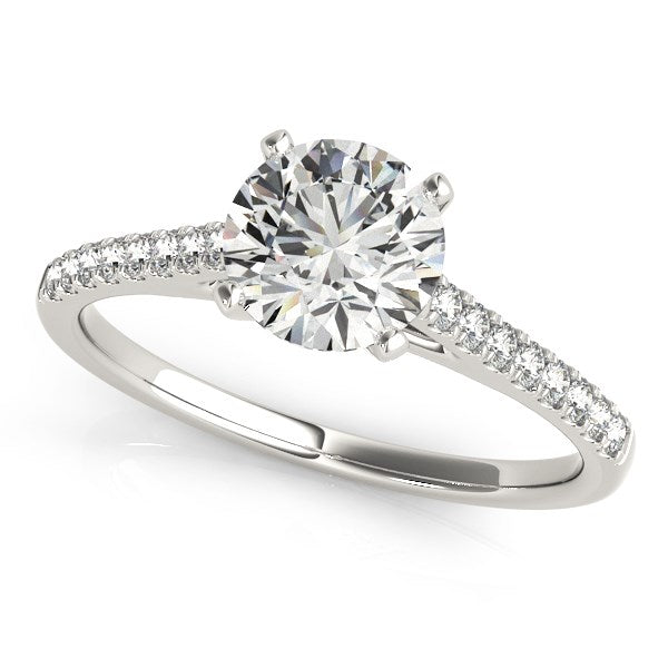 Pronged Round Diamond Engagement Ring (1 5/8 cttw)