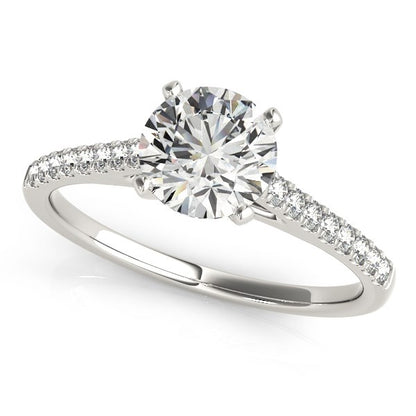 Pronged Round Diamond Engagement Ring (1 5/8 cttw)