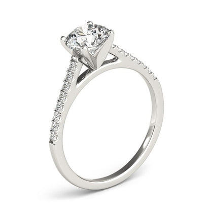 Pronged Round Diamond Engagement Ring (1 5/8 cttw)