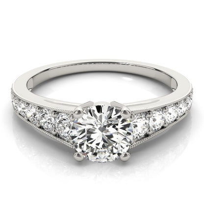Antique Tapered Shank Diamond Engagement Ring (1 3/8 cttw)