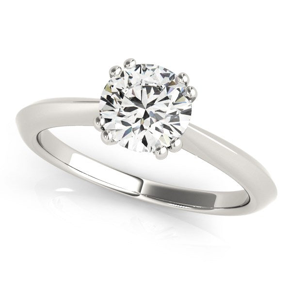 Double Prong Set Solitaire Diamond Engagement Ring (1 cttw)