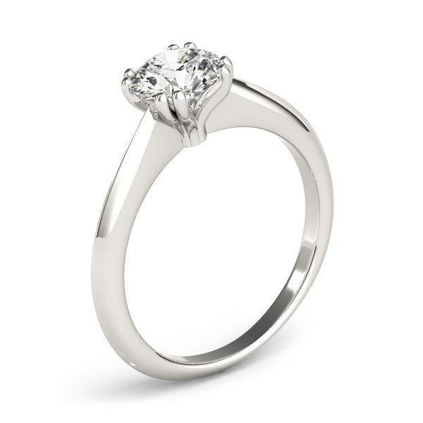 Double Prong Set Solitaire Diamond Engagement Ring (1 cttw)