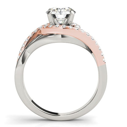 ose Gold Bypass Diamond Engagement Ring (1 1/4 cttw)