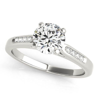 Single Row Diamond Engagement Ring (1 cttw)
