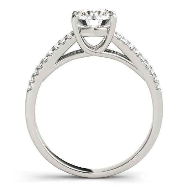 Split Shank Round Diamond Engagement Ring (1 1/8 cttw)