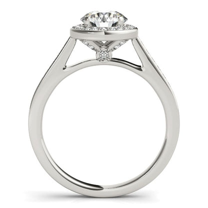 Halo Round Diamond Engagement Ring (1 1/4 cttw)