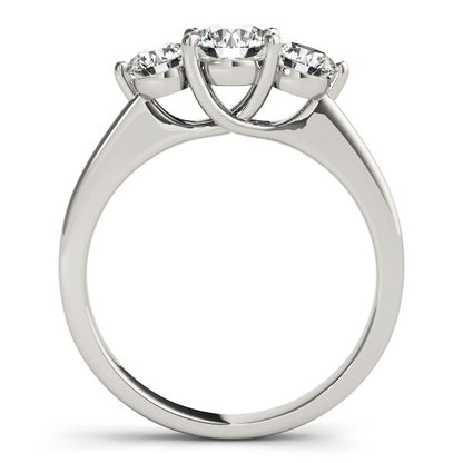 Classic 3 Stone Round Diamond Engagement Ring (1 cttw)