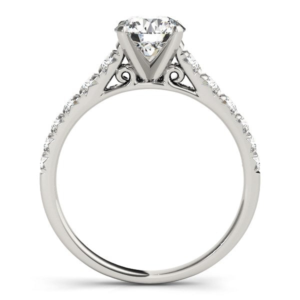 Prong Set Graduated Diamond Engagement Ring (1 7/8 cttw)