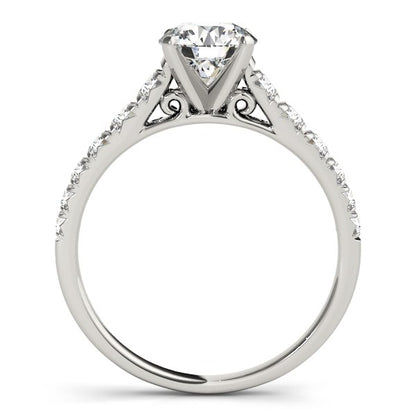 Prong Set Graduated Diamond Engagement Ring (1 7/8 cttw)