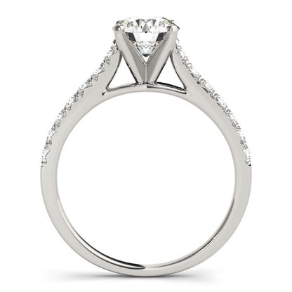Single Row Band Diamond Engagement Ring (1 1/3 cttw)