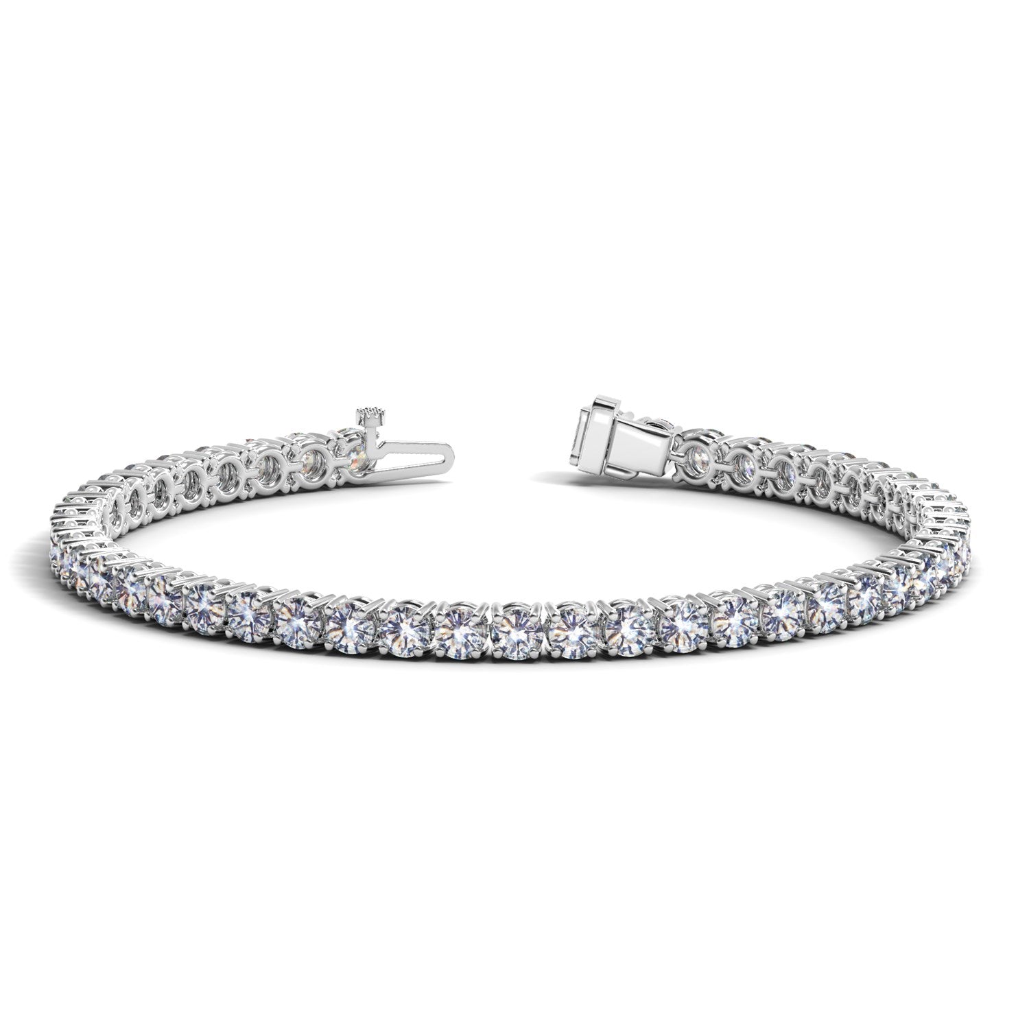 10 CTW 14KT Gold Round Diamond Tennis Bracelet