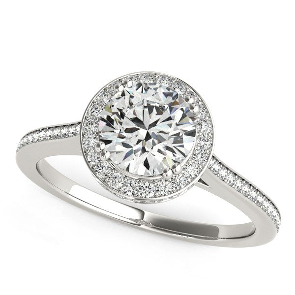 Classic Channel Slim Shank Diamond Engagement Ring (2 cttw)