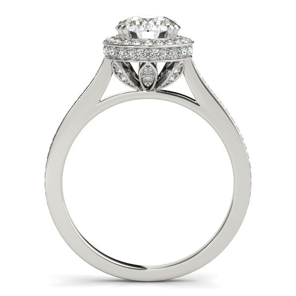 Classic Channel Slim Shank Diamond Engagement Ring (2 cttw)