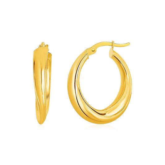 Oval Hoop Earrings