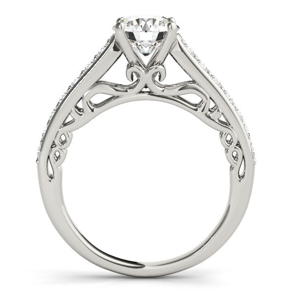 Unique Detailing Diamond Engagement Ring (1 1/3 cttw)
