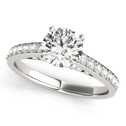 Single Row Prong Set Diamond Engagement Ring (1 3/8 cttw)