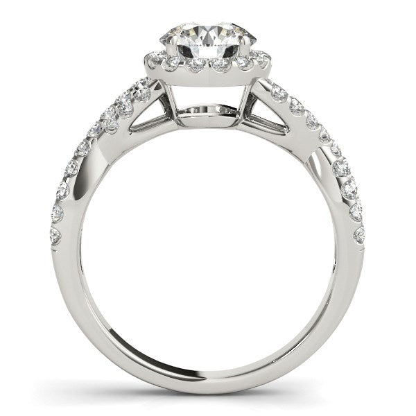Entwined Split Shank Diamond Engagement Ring (1 1/2 cttw)