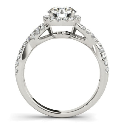 Entwined Split Shank Diamond Engagement Ring (1 1/2 cttw)