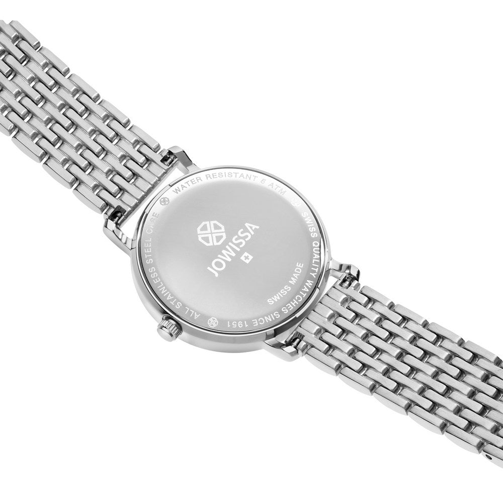 ROMA, Roman Numerals Swiss Quartz Watch, 15mm Band - White Dial | MSRP: $289.90