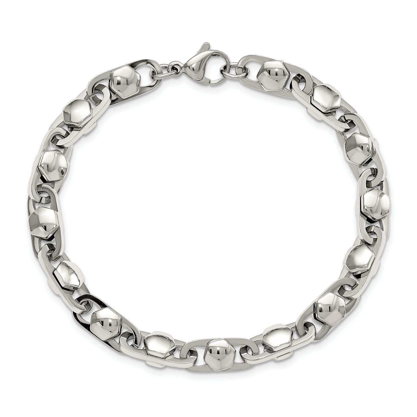 Stainless Steel Polished 6.50mm 8.25in Bracelet