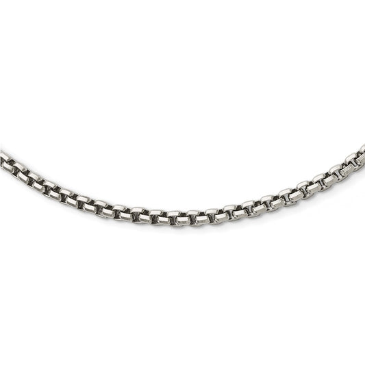 Stainless Steel Polished 3.8mm Fancy Link 19.75in Chain