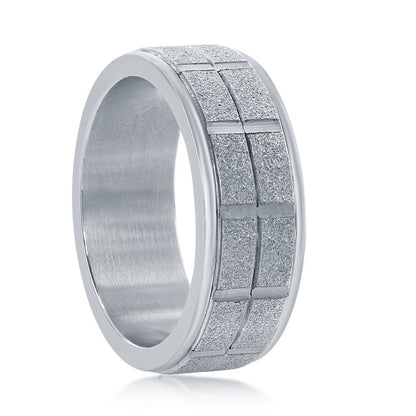 Stainless Steel Sand Blasted Ring