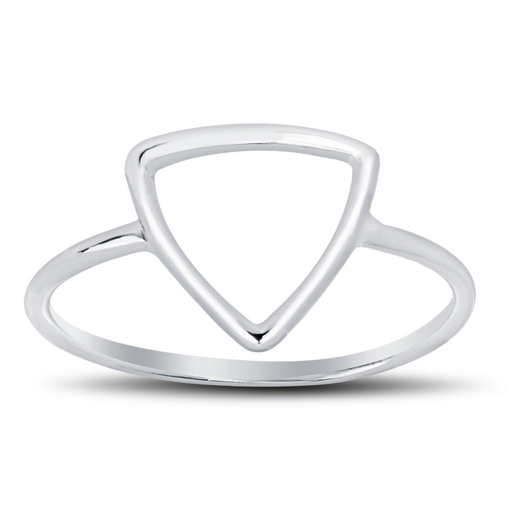 Sterling Silver Open Triangle Ring
