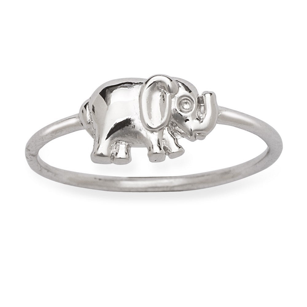 Sterling Silver Small Elephant Ring