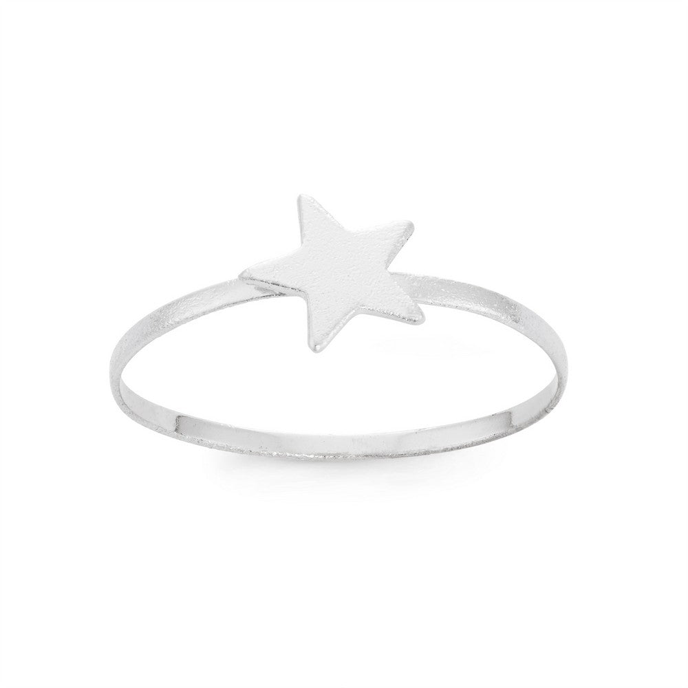 Sterling Silver Small Shiny Star Ring