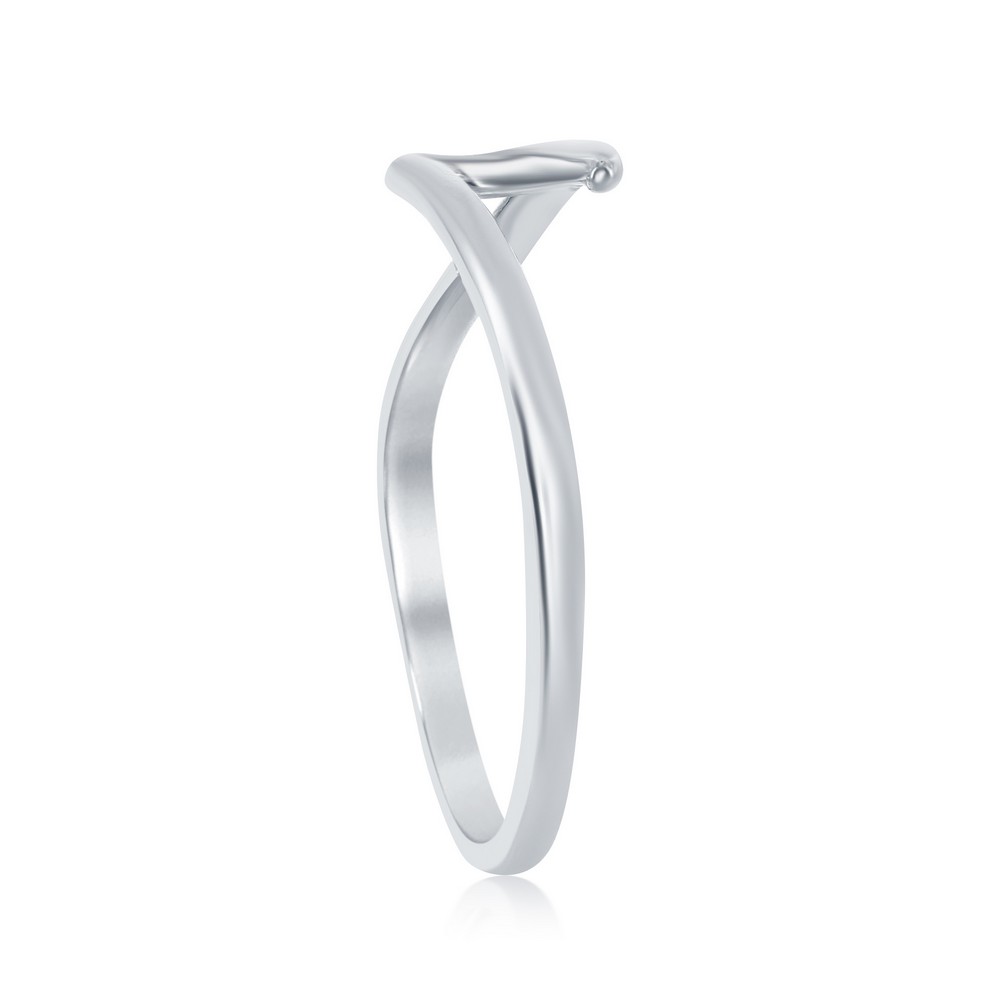 Sterling Silver Wave Design Ring