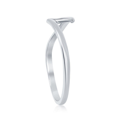 Sterling Silver Wave Design Ring