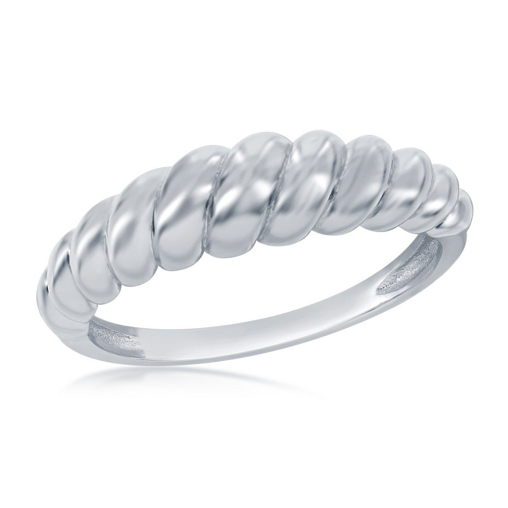 Sterling Silver Croissant Ring