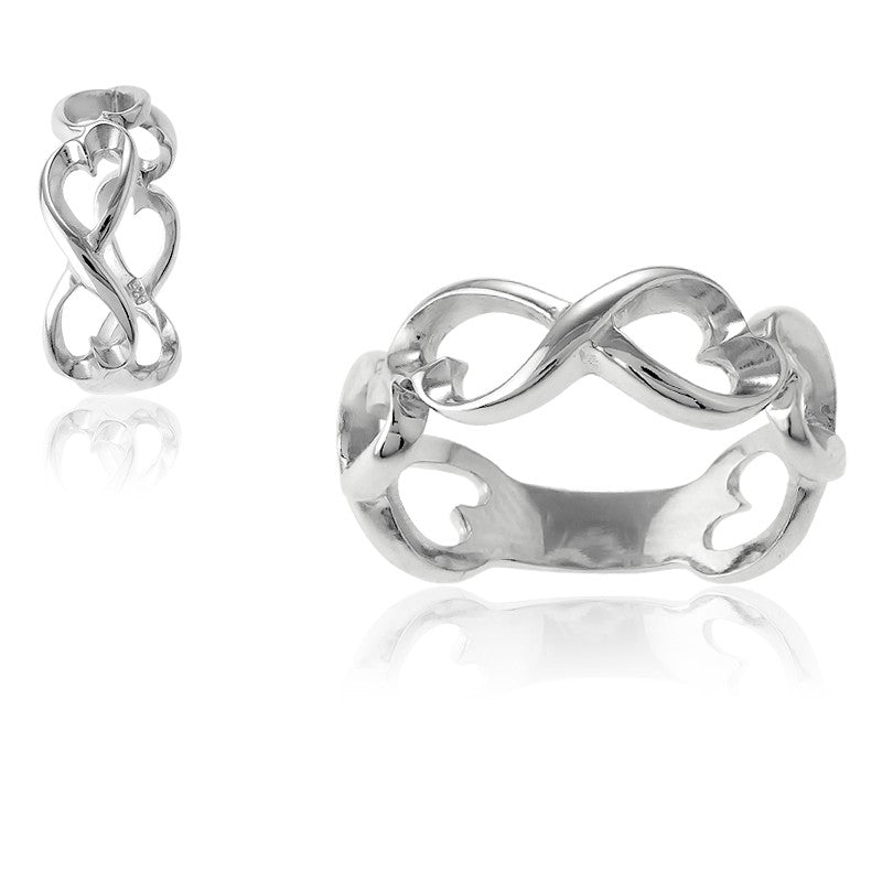 Sterling Silver Open Infinity Ring
